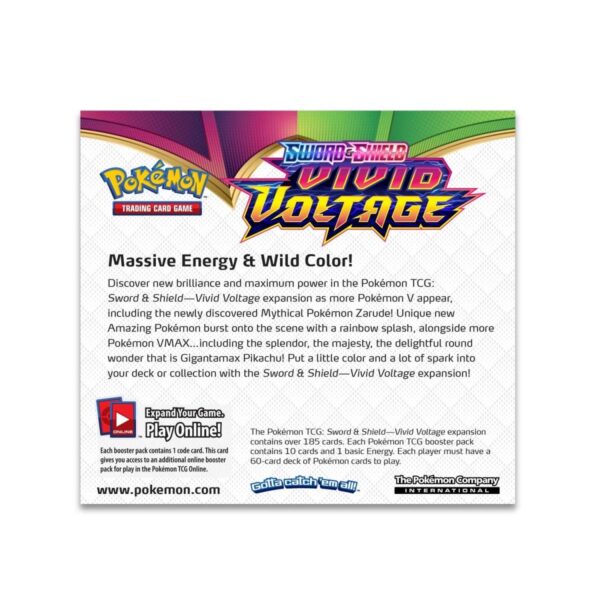 Pokemon TCG Sword and Shield Vivid Voltage Booster Display Box (36 Packs) ENG - Image 5