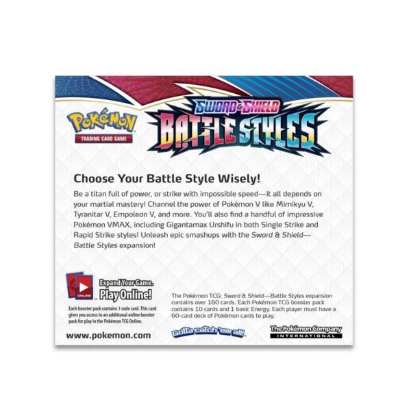 Pokemon TCG Sword and Shield Battle Styles Booster Display Box (36 Packs) ENG - Image 2