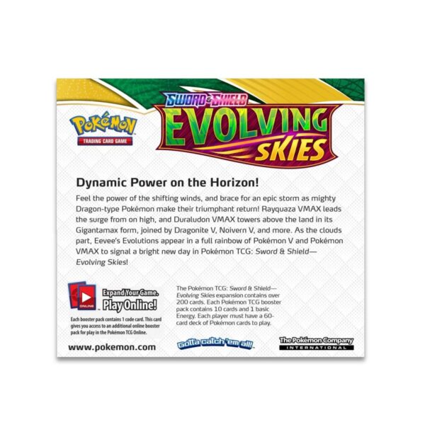 Pokemon TCG Sword and Shield Evolving Skies Booster Display Box (36 Packs) ENG - Image 2