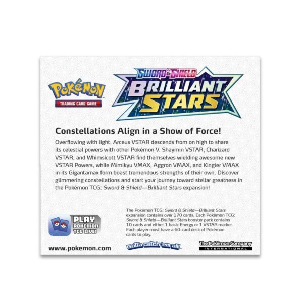 Pokemon TCG Sword and Shield Brilliant Stars Booster Display Box (36 Packs) ENG - Image 2