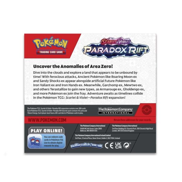 Pokemon TCG Scarlet and Violet Paradox Rift Booster Display Box (36 Packs) ENG - Image 2