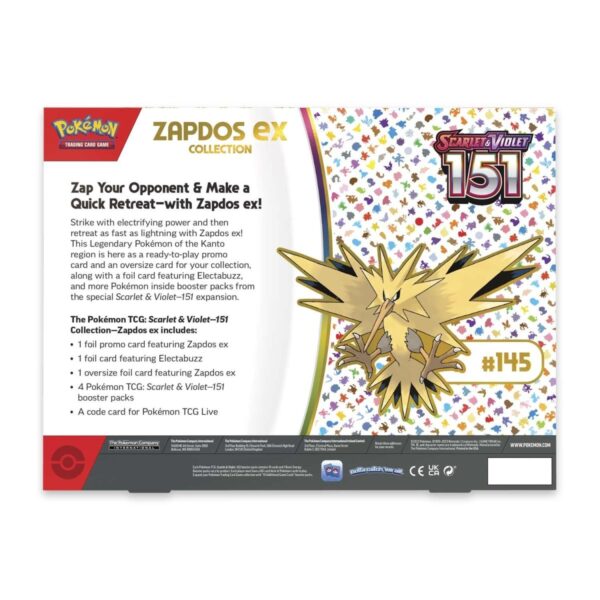 Pokemon TCG Scarlet and Violet 151 Collection Zapdos ex ENG - Image 3